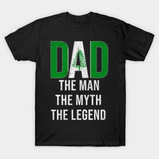 Niuean Dad The Man The Myth The Legend - Gift for Niuean Dad With Roots From Niuean T-Shirt